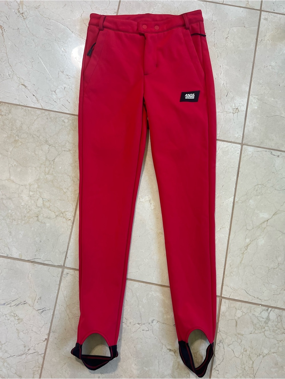 ASOS 4505 Red Stirrup Ski Pants Slim Leg Waterproof Snowboard Snow Womens XS